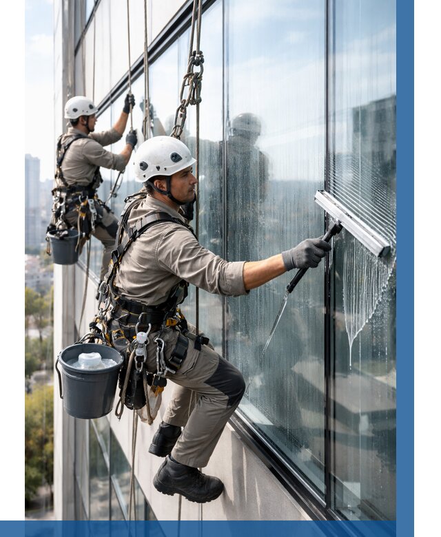 Мойка окон альпинистами в Ростове-на-Доне от 4693 р. | ВЫСОТНИК-Рст