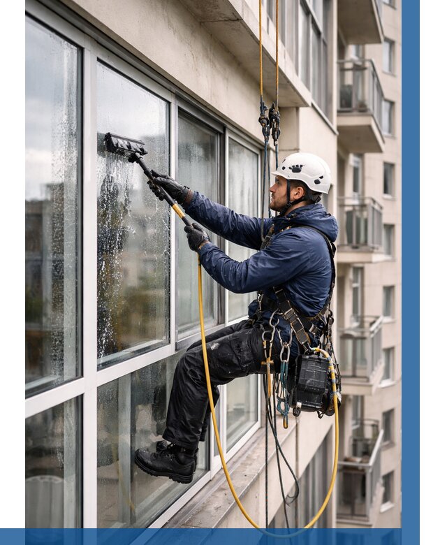 Мойка балконного остекления в Ростове-на-Доне от 3650 р. | ВЫСОТНИК-Рст