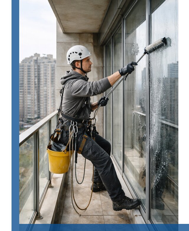 Профессиональная мойка балконного остекления в Ростове-на-Доне