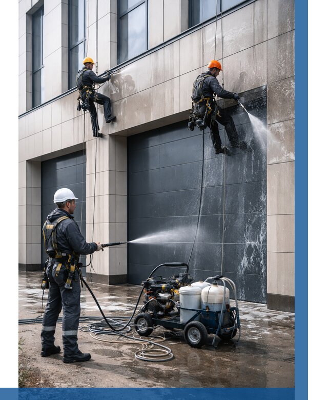 Послестроительная мойка фасада в Ростове-на-Доне от 313 р. | ВЫСОТНИК-Рст