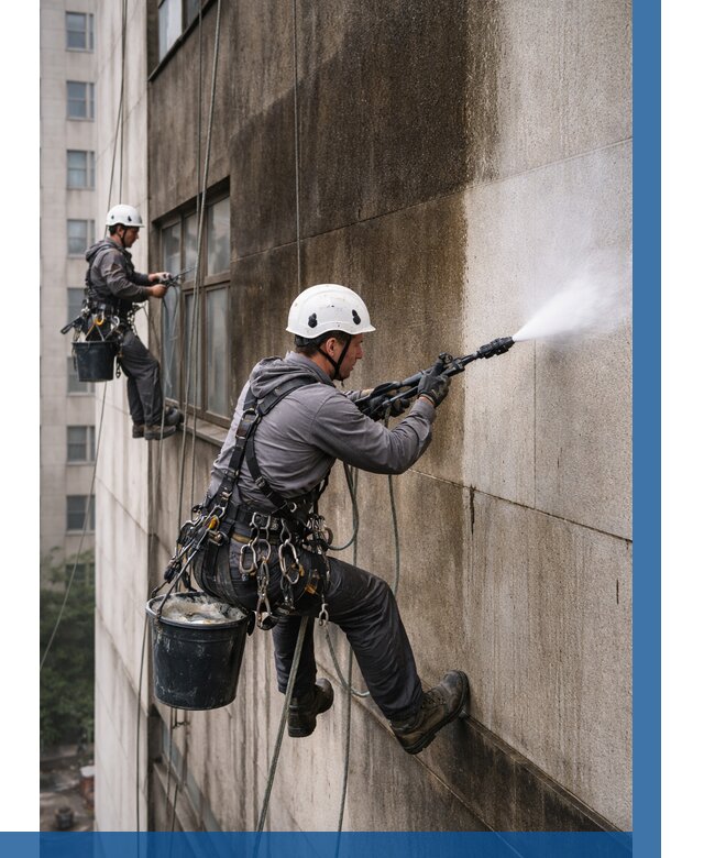 Очистка фасада от копоти в Ростове-на-Доне от 261 р. | ВЫСОТНИК-Рст