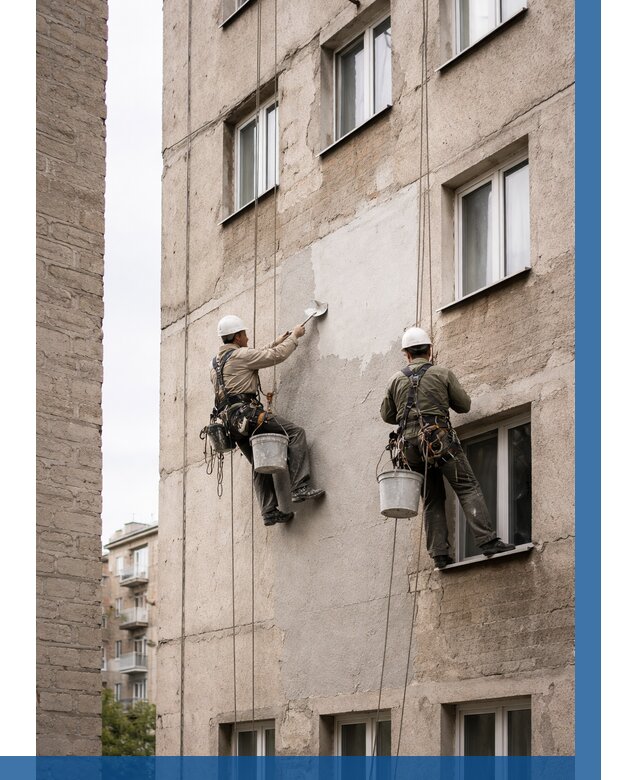 Косметический ремонт фасада в Ростове-на-Доне от 1147 р. | ВЫСОТНИК-Рст