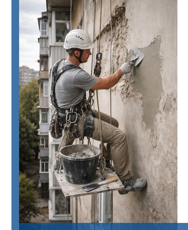 Восстановление фасадной штукатурки в Ростове-на-Доне с гарантией качества