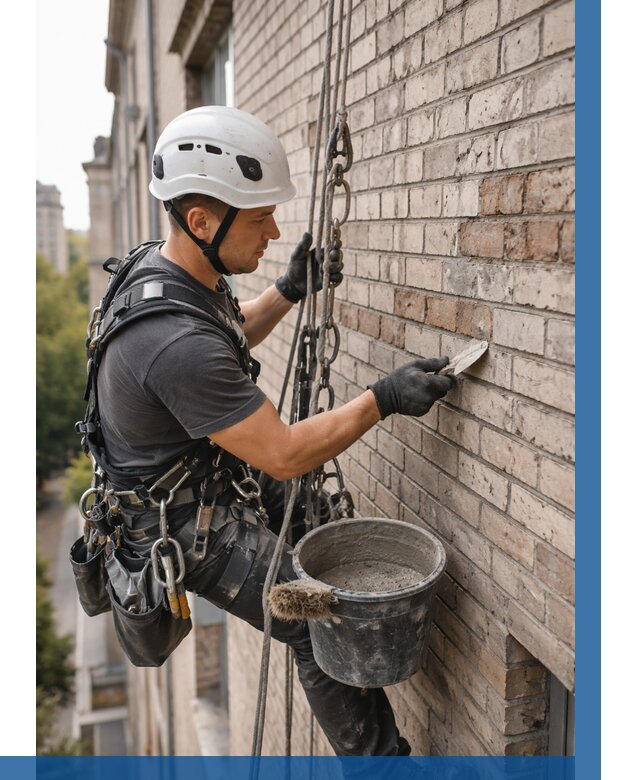 Ремонт кирпичной кладки фасада в Ростове-на-Доне от 1877 р. | ВЫСОТНИК-Рст