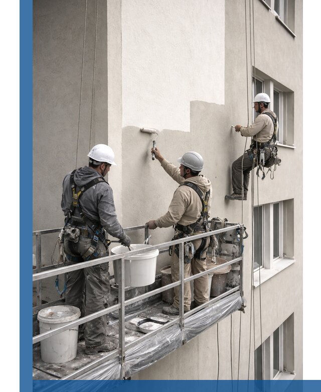 Покраска оштукатуренного фасада в Ростове-на-Доне под ключ с гарантией