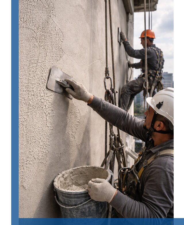 Декоративная штукатурка фасада с утеплением и защитой в Ростове-на-Доне