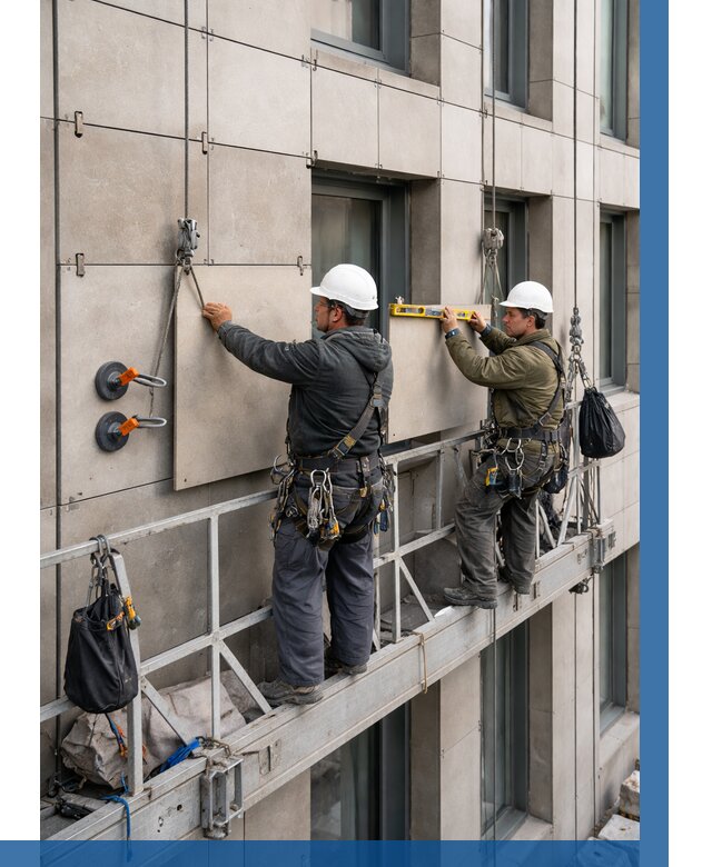 Монтаж керамогранита на фасад в Ростове-на-Доне от 2607 р. | ВЫСОТНИК-Рст