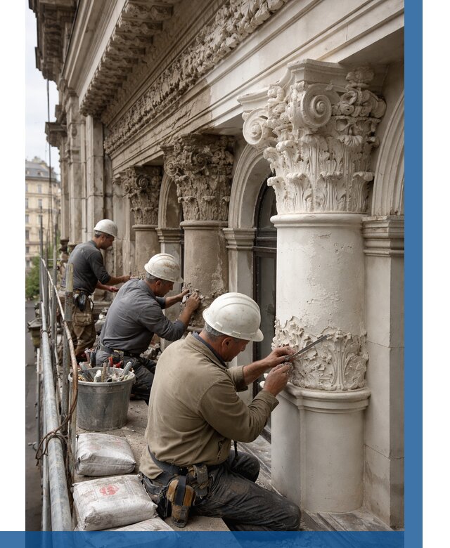 Реставрация фасадной лепнины в Ростове-на-Доне от 2607 р. | ВЫСОТНИК-Рст