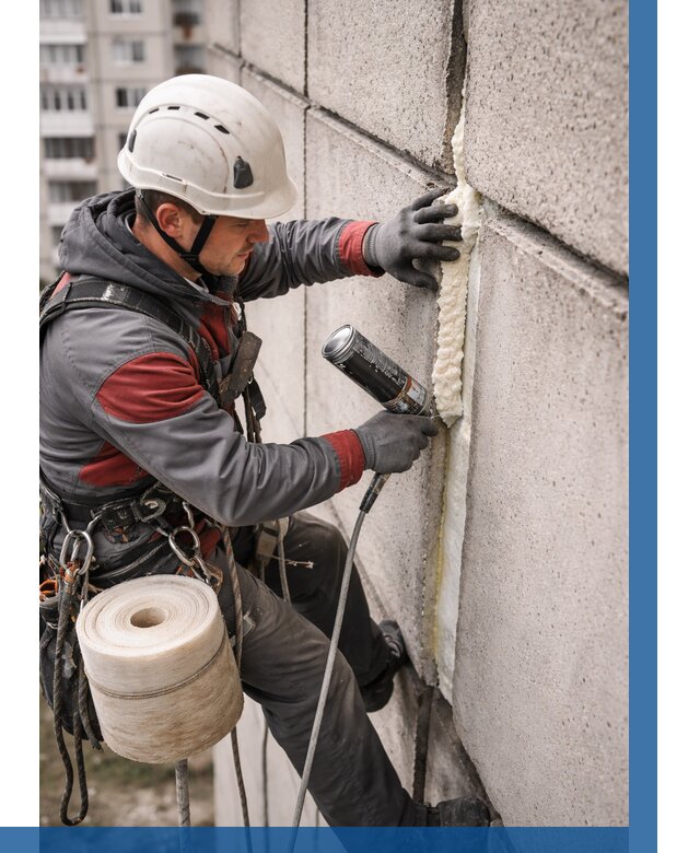 Утепление межпанельных швов в Ростове-на-Доне от 730 р. | ВЫСОТНИК-Рст