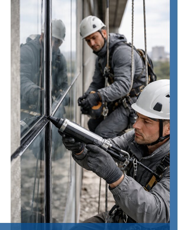 Герметизация витражных швов в Ростове-на-Доне от 678 р. | ВЫСОТНИК-Рст