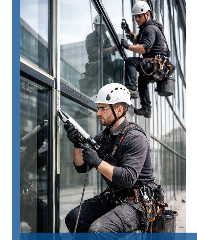 Герметизация витражных швов в Ростове-на-Доне для зданий и фасадов