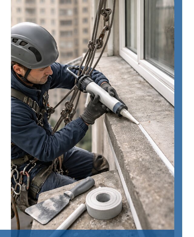 Герметизация балконного козырька в Ростове-на-Доне от 4693 р. | ВЫСОТНИК-Рст