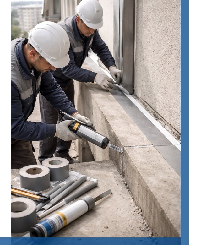 Герметизация примыкания балкона в Ростове-на-Доне от 4693 р. | ВЫСОТНИК-Рст