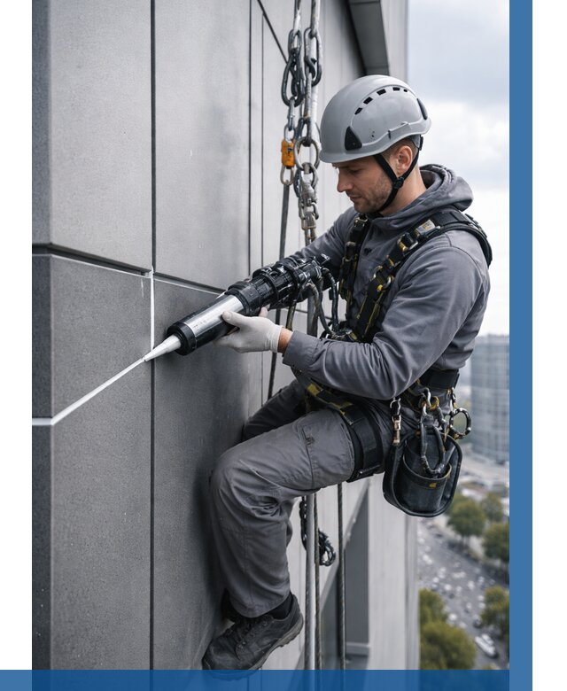 Герметизация стыков фасадных панелей в Ростове-на-Доне от 6779 р.| ВЫСОТНИК-Рст