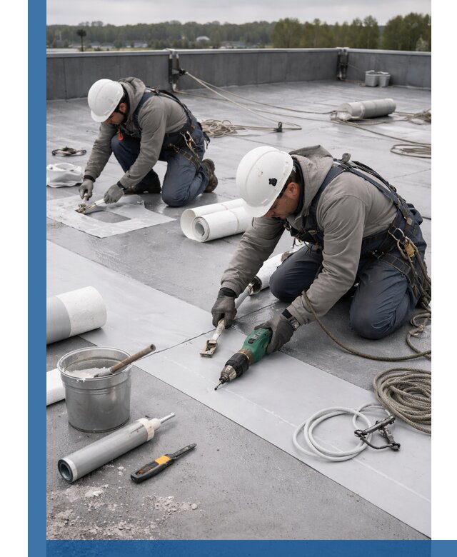 Ремонт мембранной кровли в Ростове-на-Доне качественно и с гарантией