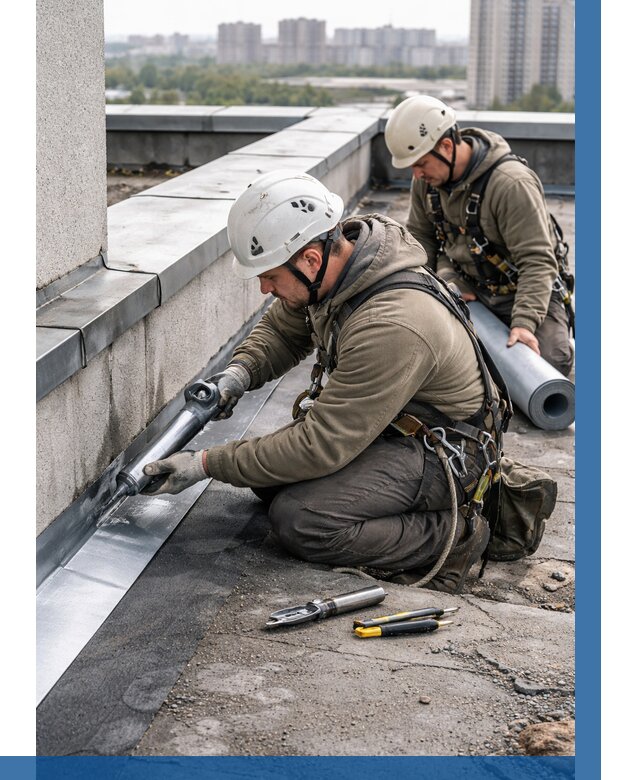 Ремонт кровельных примыканий в Ростове-на-Доне от 1251 р. | ВЫСОТНИК-Рст