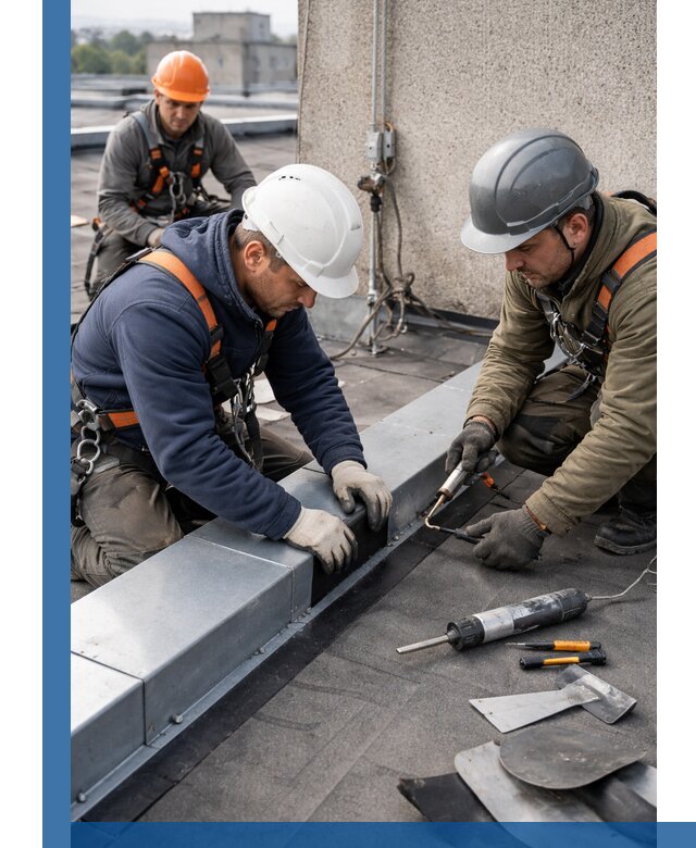 Ремонт кровельных примыканий в Ростове-на-Доне профессионально