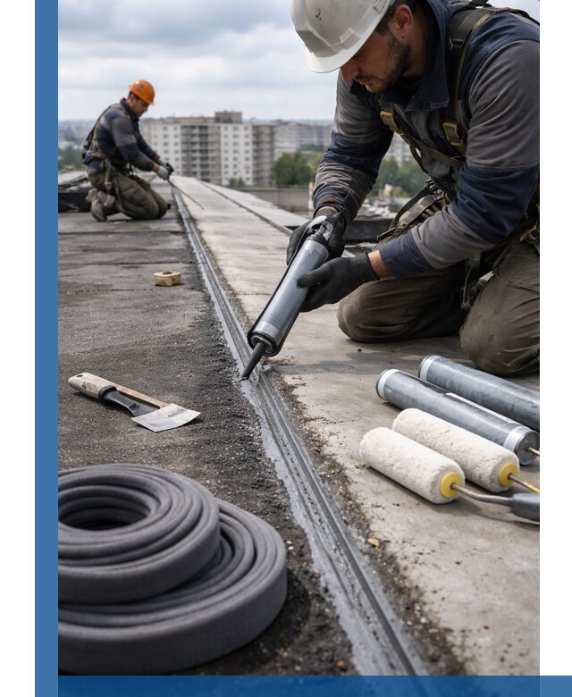 Герметизация швов кровли в Ростове-на-Доне с гарантией герметичности