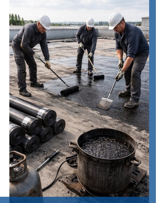 Гидроизоляция кровли мастикой в Ростове-на-Доне от 626 р. | ВЫСОТНИК-Рст