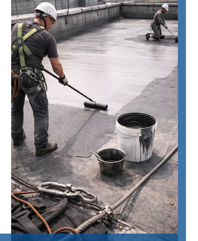 Гидроизоляция кровли жидкой резиной в Ростове-на-Доне от 521 р. | ВЫСОТНИК-Рст