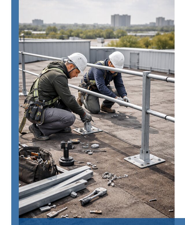 Монтаж кровельного ограждения в Ростове-на-Доне под ключ с гарантией