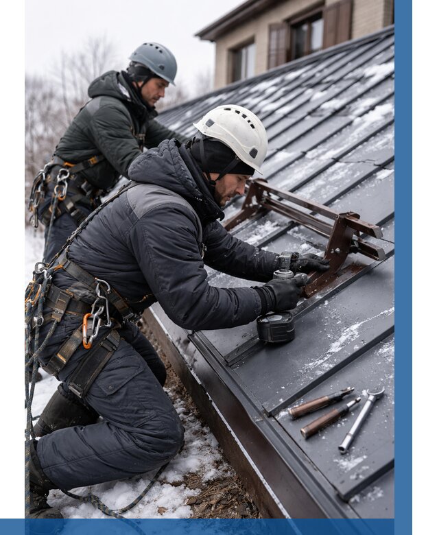 Монтаж снегозадержателей в Ростове-на-Доне от 469 р. | ВЫСОТНИК-Рст