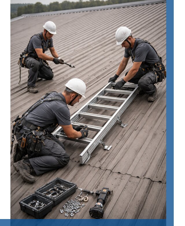 Монтаж кровельной лестницы в Ростове-на-Доне от 4693 р. | ВЫСОТНИК-Рст