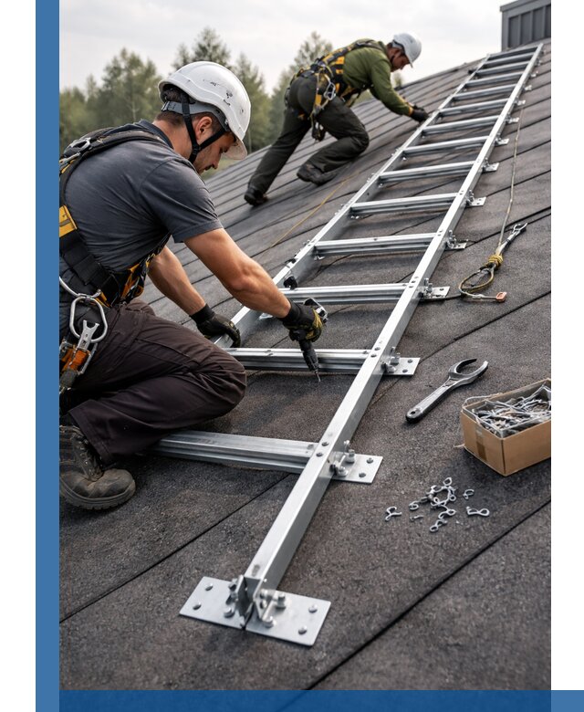 Профессиональный монтаж кровельной лестницы в Ростове-на-Доне под ключ