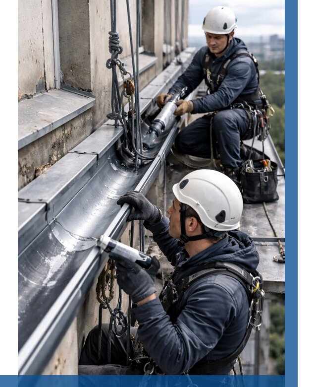 Ремонт водосточных желобов в Ростове-на-Доне от 6779 р. | ВЫСОТНИК-Рст