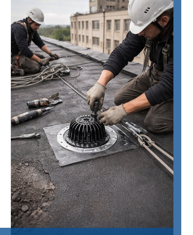 Установка водосточных воронок в Ростове-на-Доне цена от 3650 р. | ВЫСОТНИК-Рст