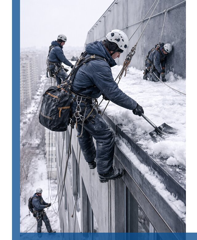 Абонентское обслуживание кровли зимой в Ростове-на-Доне регулярный уход