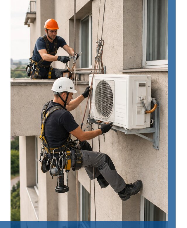 Монтаж внешнего блока кондиционера в Ростове-на-Доне от 6779 р. | ВЫСОТНИК-Рст