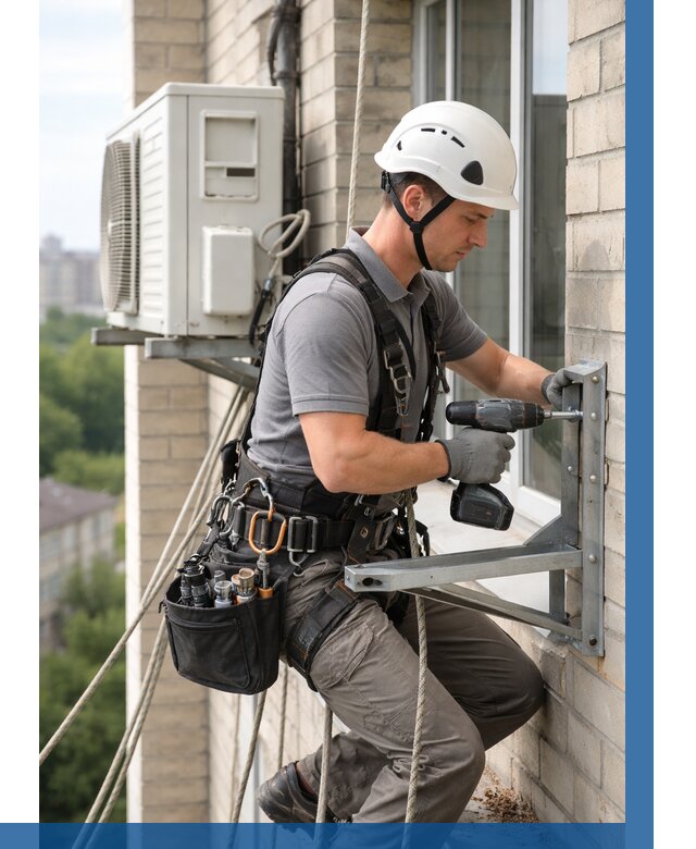 Установка кронштейнов кондиционера в Ростове-на-Доне от 3650 р. | ВЫСОТНИК-Рст