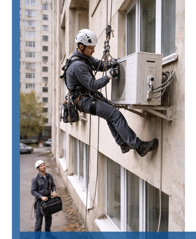 Демонтаж внешнего блока кондиционера в Ростове-на-Доне профессионально