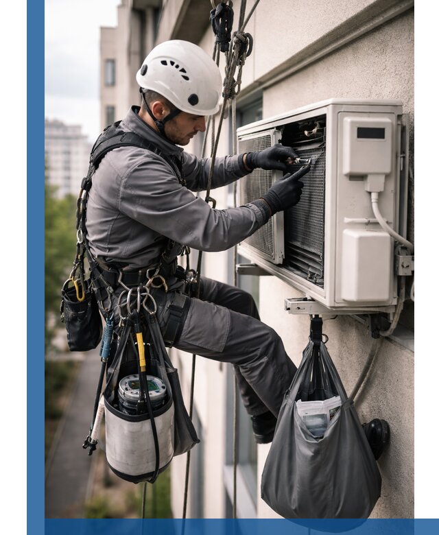 Обслуживание внешнего блока кондиционера в Ростове-на-Доне профессионально