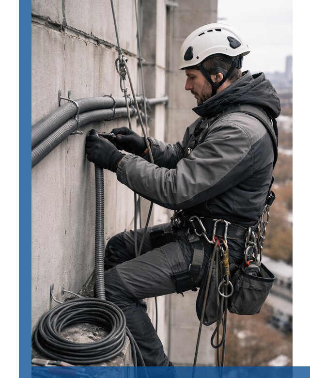 Профессиональный монтаж гофры для кабеля в Ростове-на-Доне с гарантией