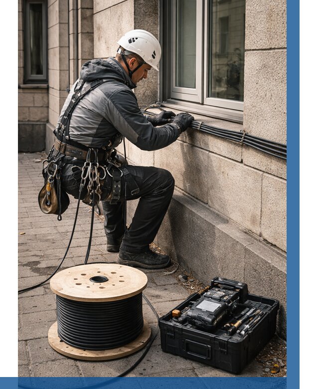 Прокладка оптоволоконного кабеля в Ростове-на-Доне от 834 р. | ВЫСОТНИК-Рст