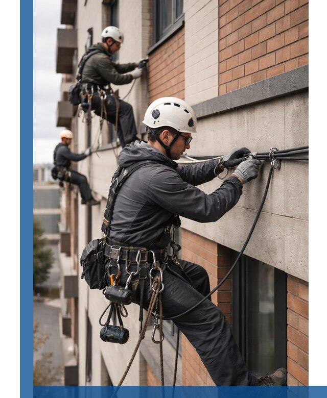 Крепление кабеля на фасаде монтаж и крепеж в Ростове-на-Доне