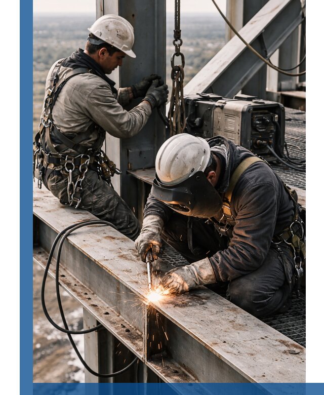 Высотные сварочные работы в Ростове-на-Доне для промышленных объектов