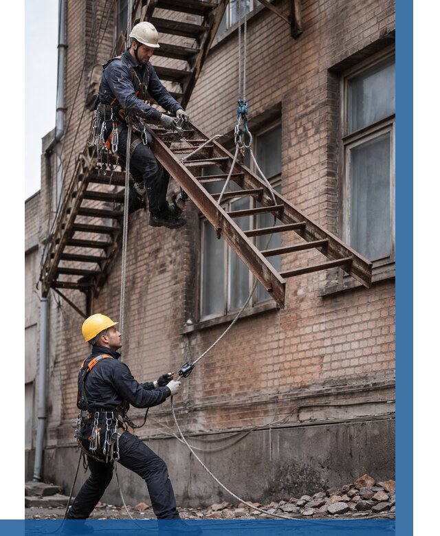 Демонтаж пожарной лестницы в Ростове-на-Доне от 12515 р. | ВЫСОТНИК-Рст