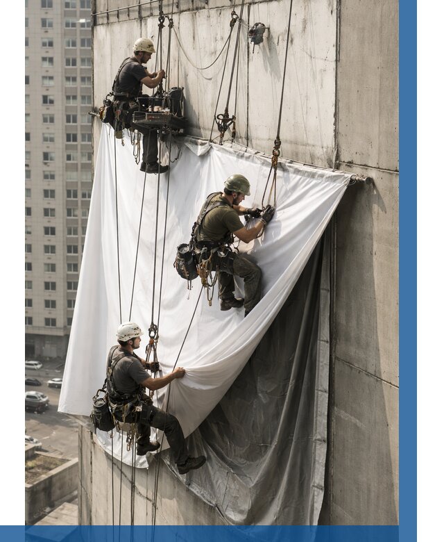 Замена баннерного полотна в Ростове-на-Доне от 6779 р. | ВЫСОТНИК-Рст—заказать