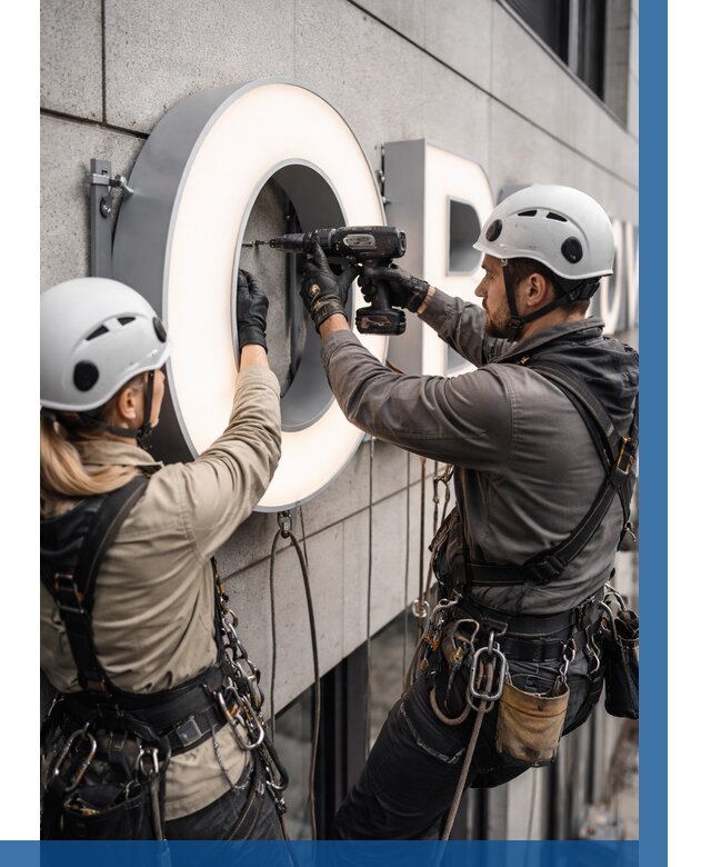 Монтаж световых букв в Ростове-на-Доне от 3129 р. под ключ ВЫСОТНИК-Рст