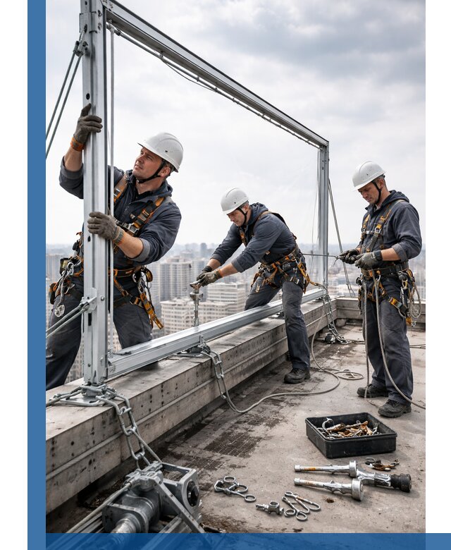 Монтаж крышных рекламных конструкций под ключ в Ростове-на-Доне