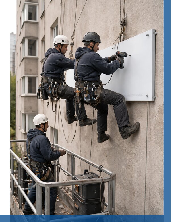 Монтаж табличек и указателей в Ростове-на-Доне от 3650 р. | ВЫСОТНИК-Рст