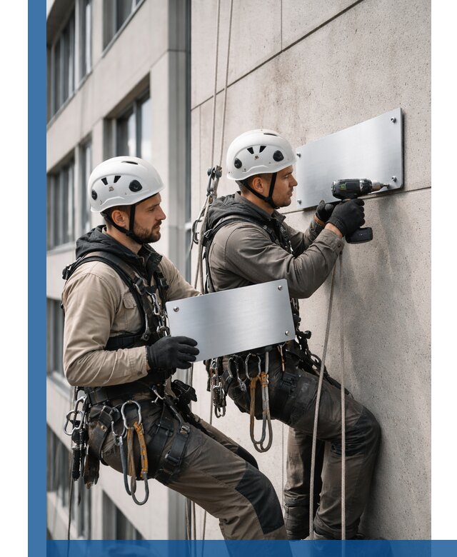 Монтаж табличек и указателей в Ростове-на-Доне для зданий и сооружений