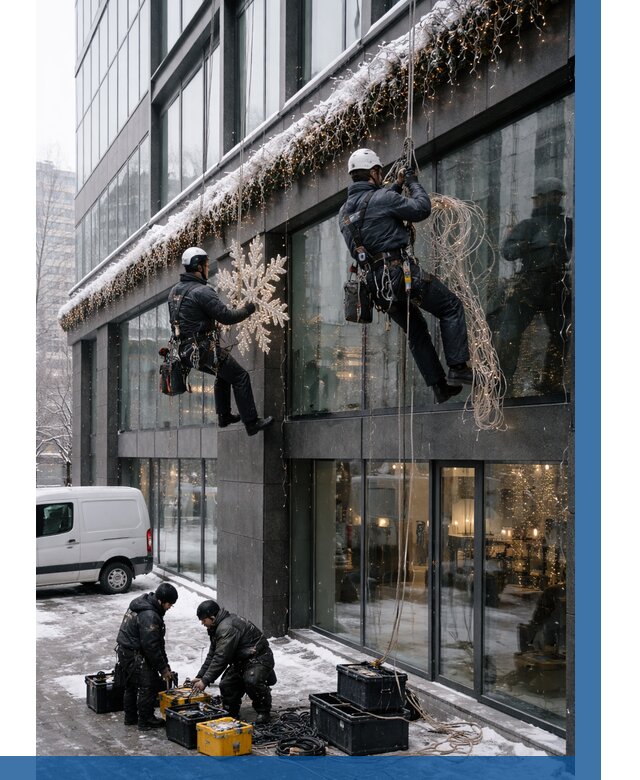 Демонтаж новогоднего оформления в Ростове-на-Доне от 5736 р. | ВЫСОТНИК-Рст