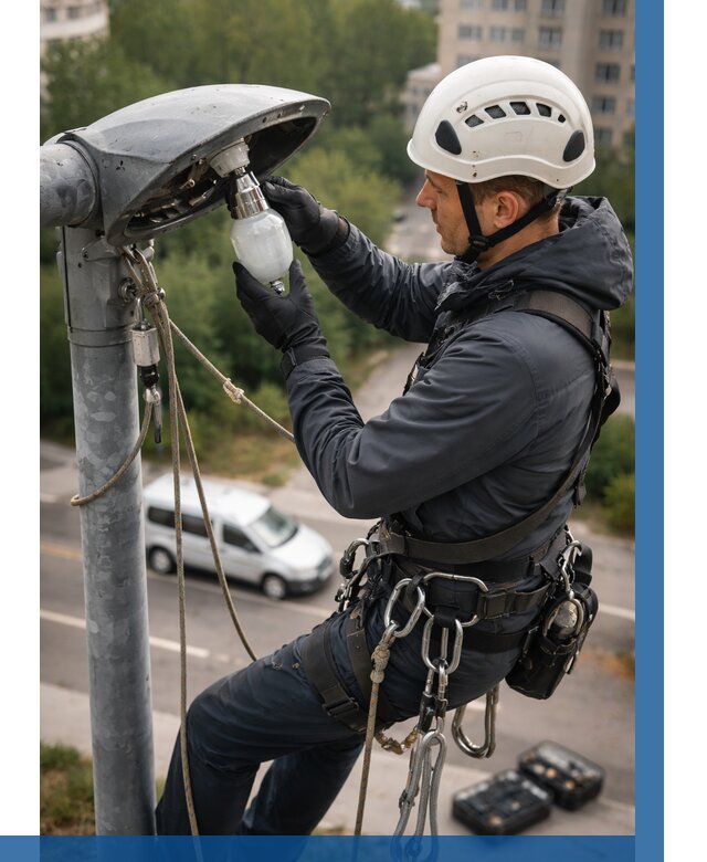 Замена ламп на высоте в Ростове-на-Доне от 2607 р. | ВЫСОТНИК-Рст