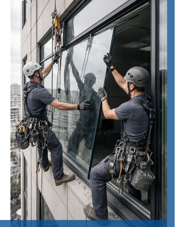 Замена стеклопакетов на высоте в Ростове-на-Доне от 5736 р. | ВЫСОТНИК-Рст