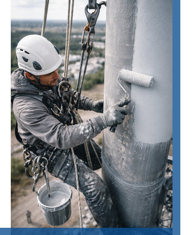 Покраска мачт связи под ключ в Ростове-на-Доне от 886 р. | ВЫСОТНИК-Рст