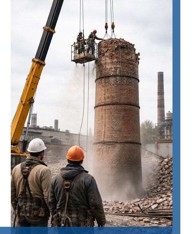 Демонтаж дымовой трубы в Ростове-на-Доне от 93861 р. | ВЫСОТНИК-Рст, смета